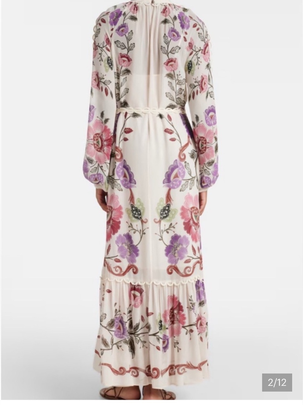 FARM Rio Rococo Flowers Cream Maxi Dress - Picture 2 of 6